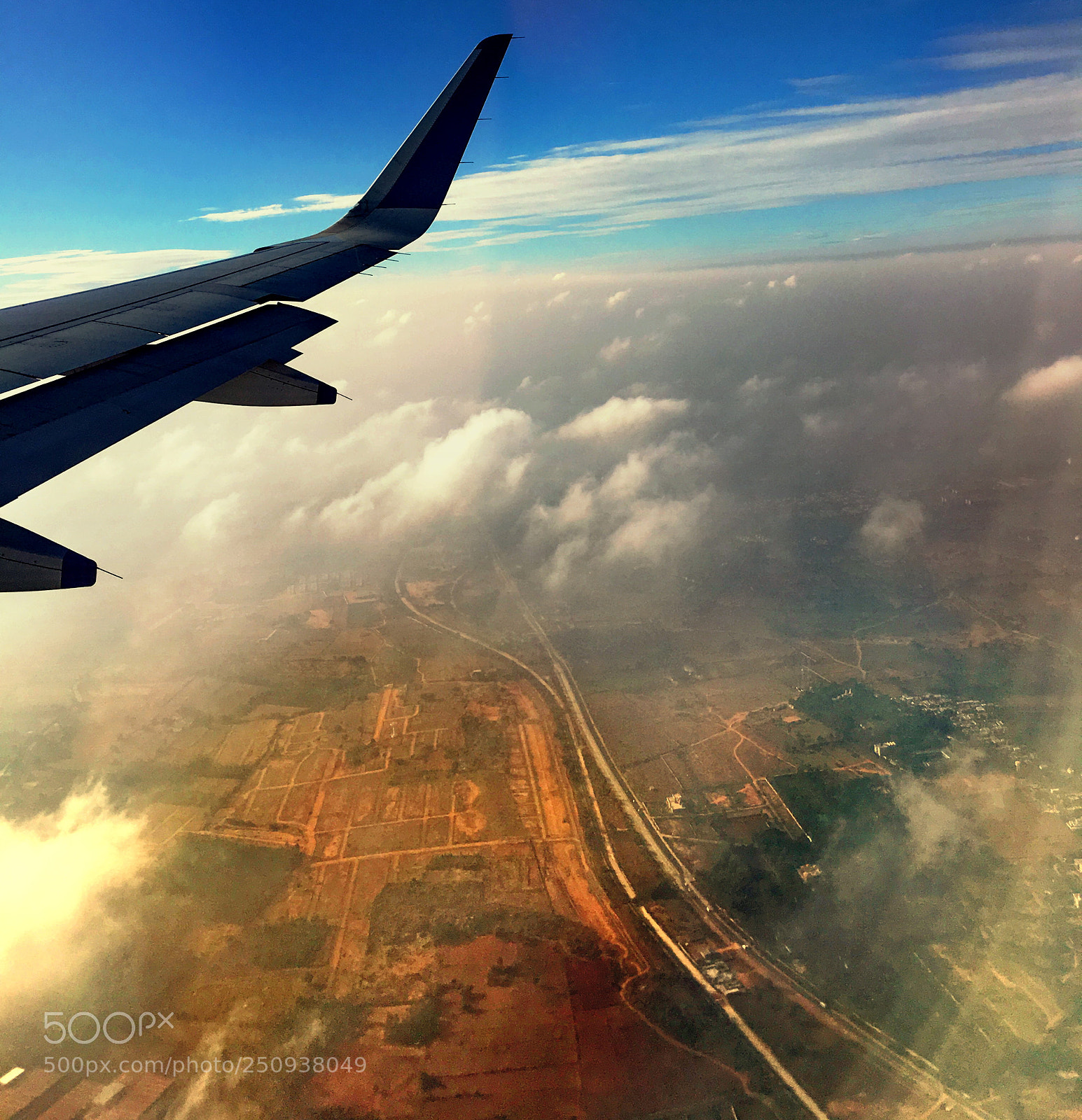 Apple iPhone SE sample photo. From my airplane window photography