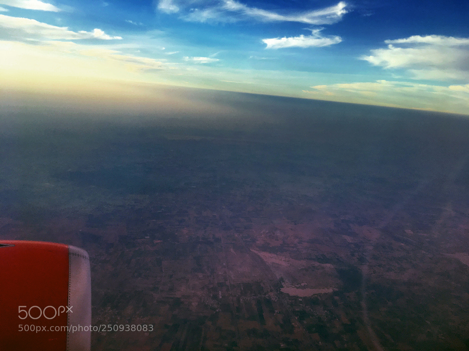 Apple iPhone SE sample photo. From my airplane window photography