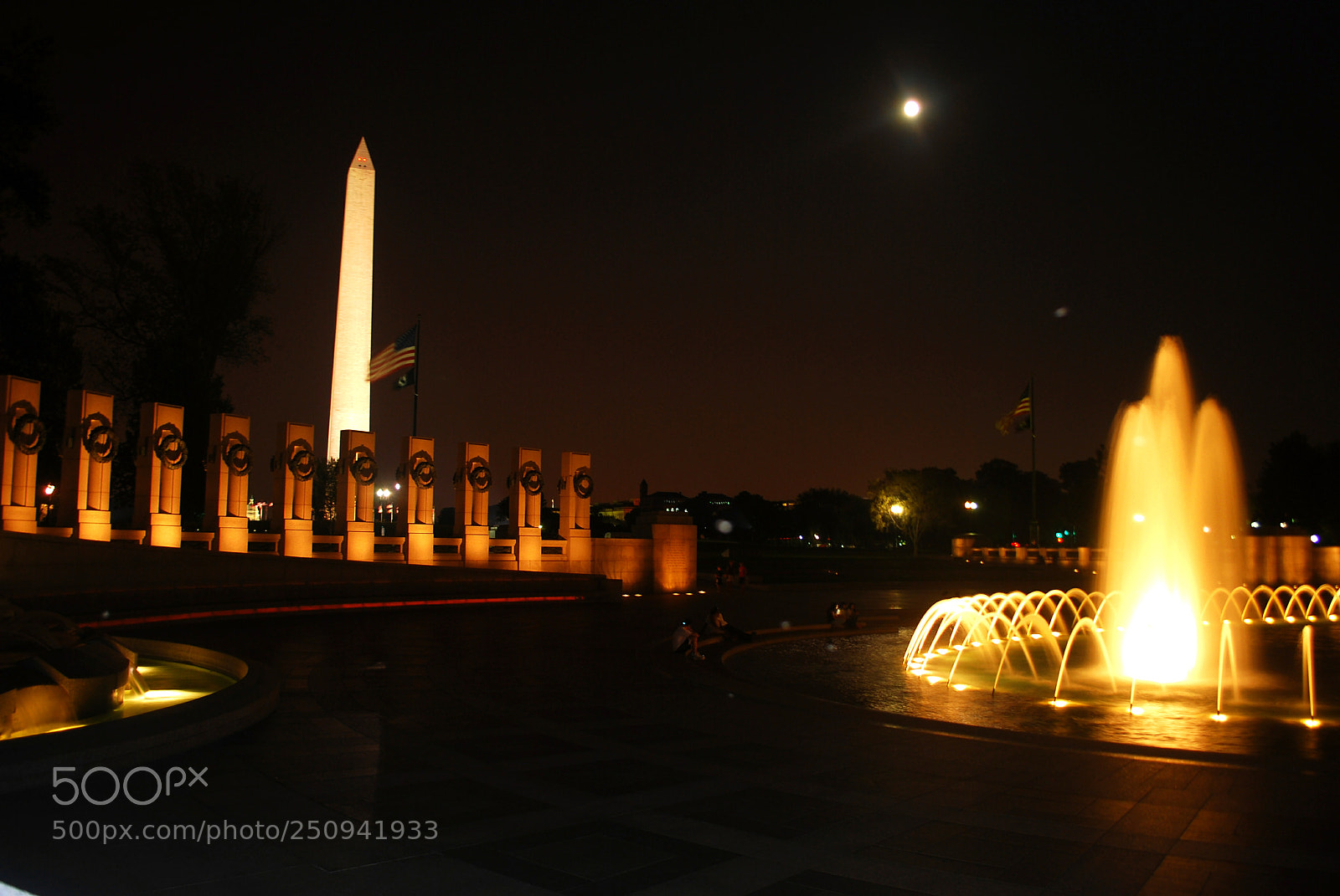 Nikon D60 sample photo. Monuments at night photography