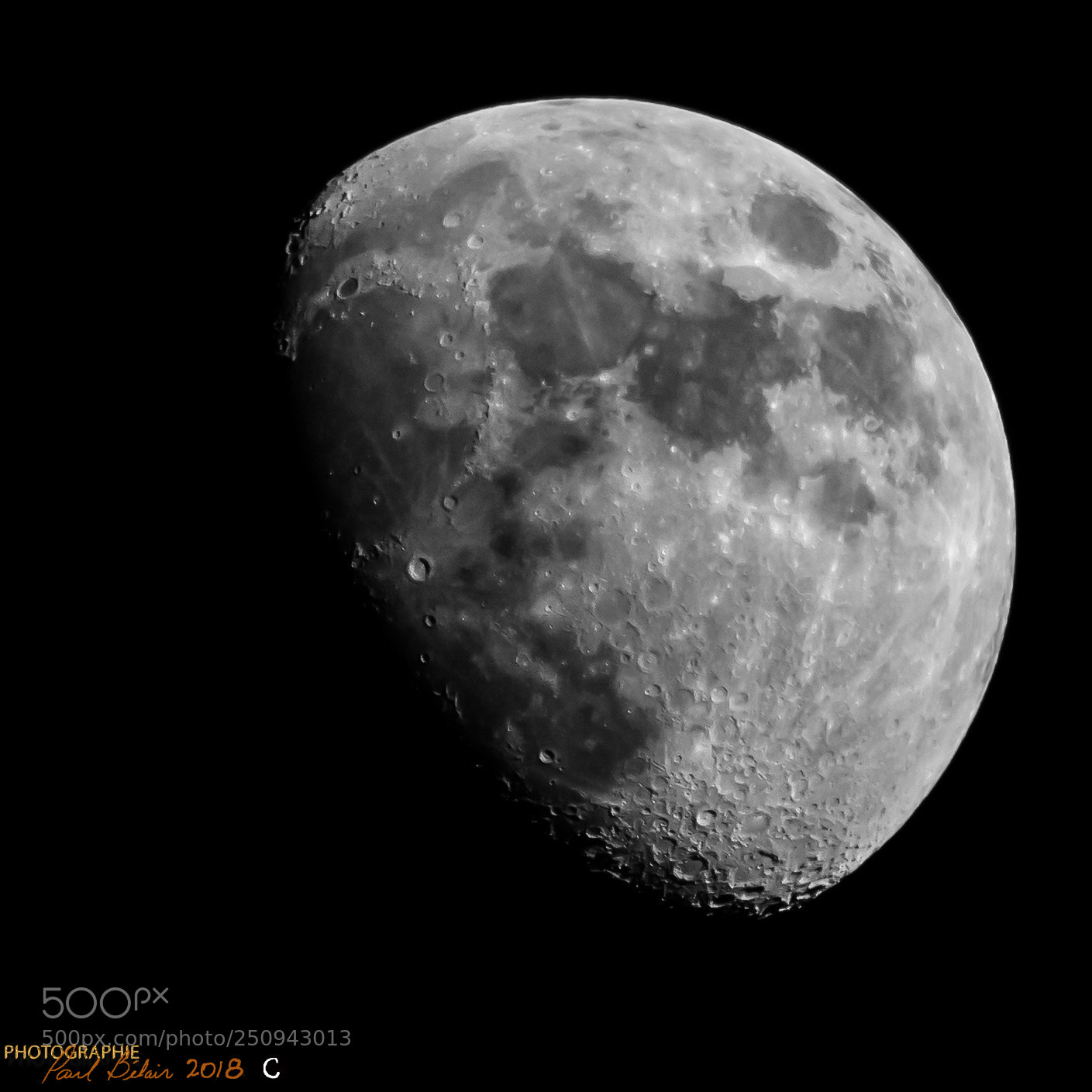 Nikon D7100 sample photo. Moiti de lune. half photography