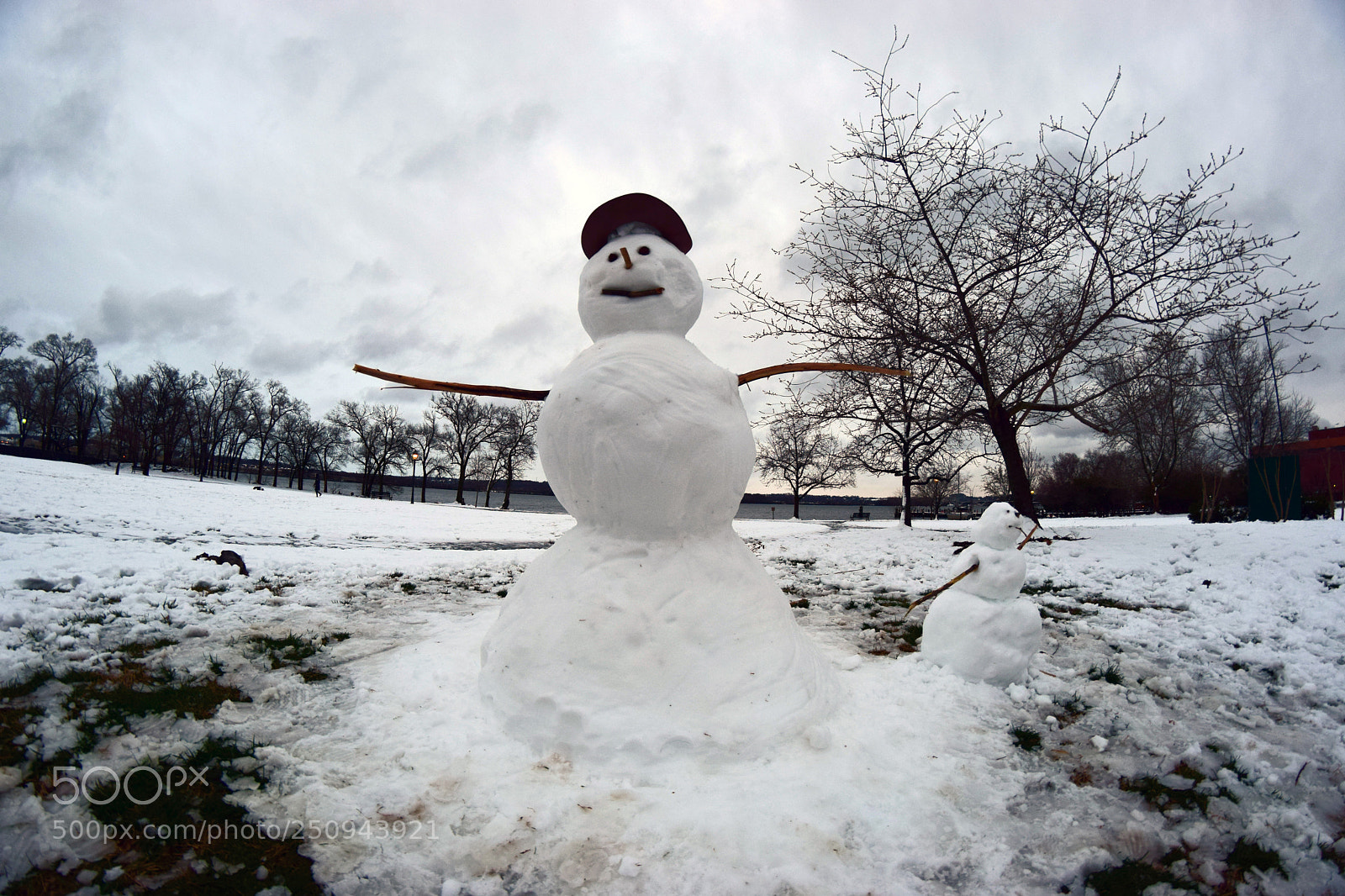 Nikon D5300 sample photo. Snowman photography