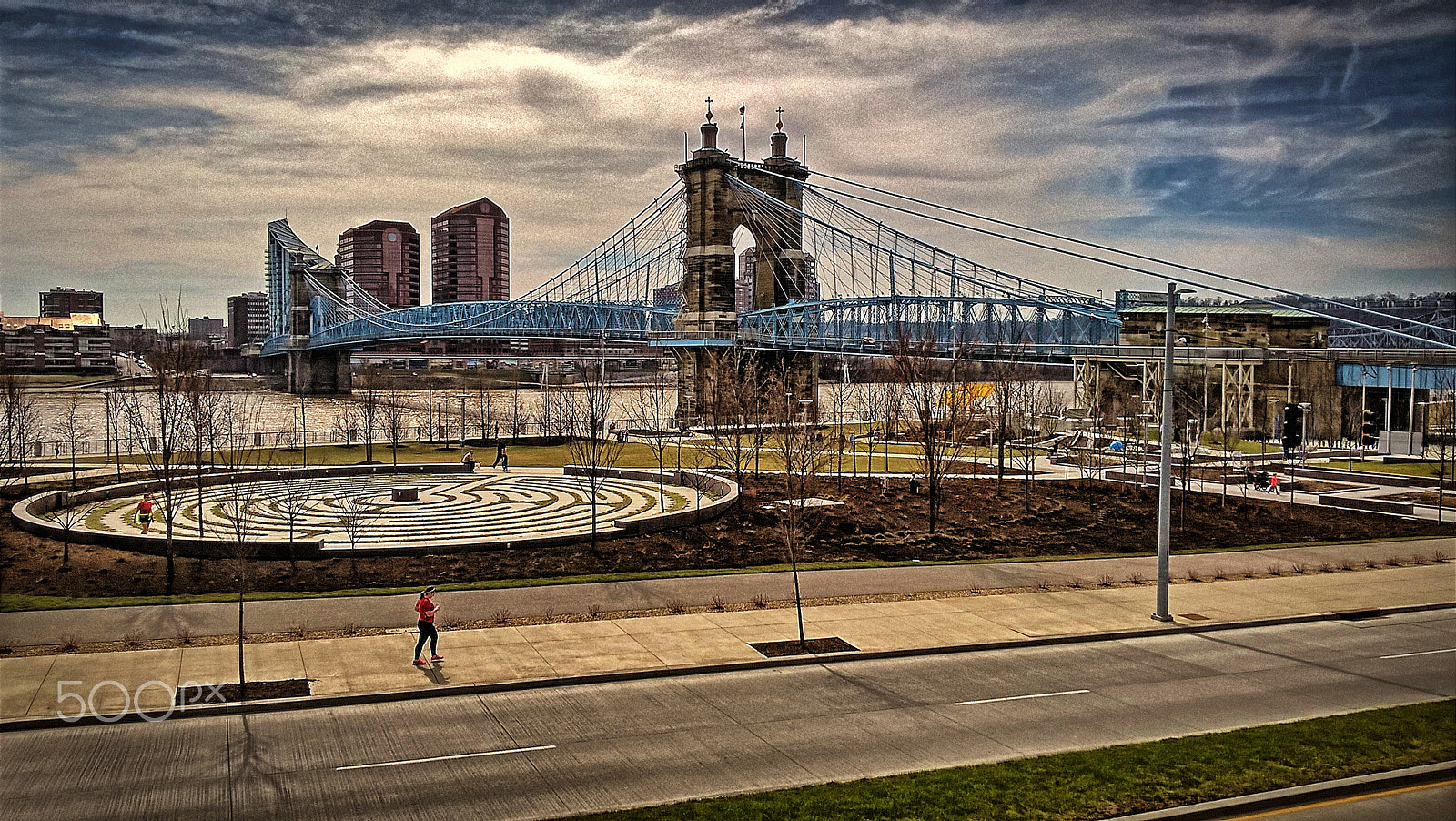 Microsoft Lumia 640 LTE sample photo. Cincinnati bridge photography