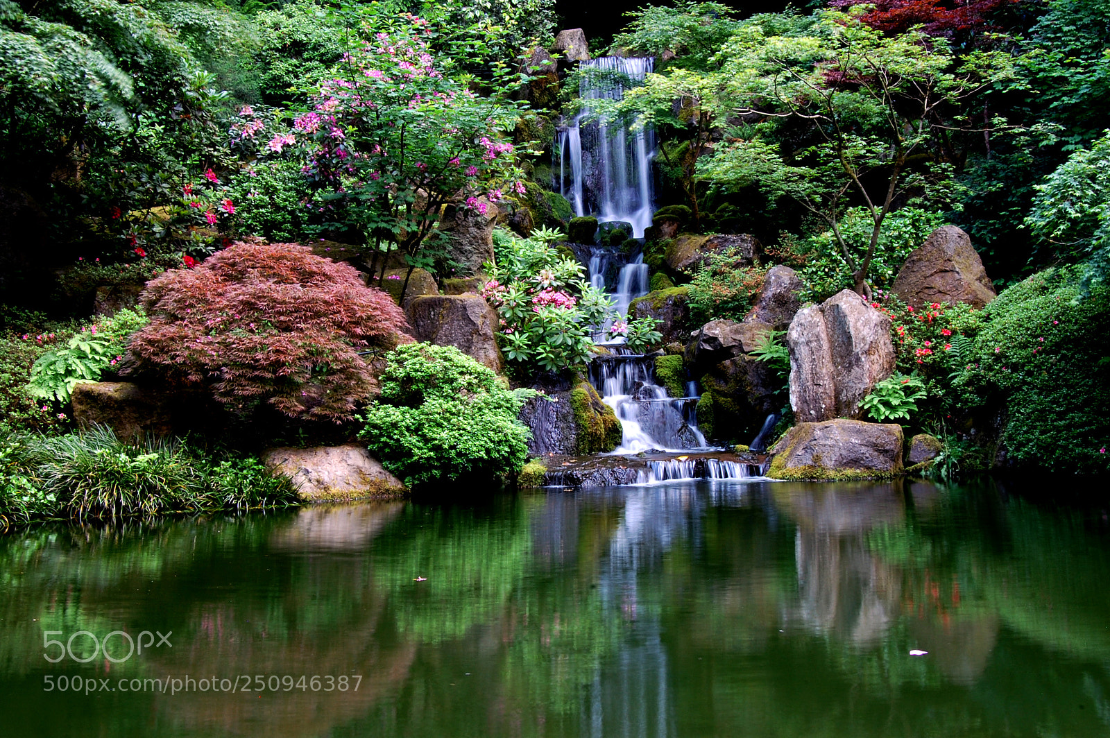 Nikon D40 sample photo. A tranquil waterfall photography