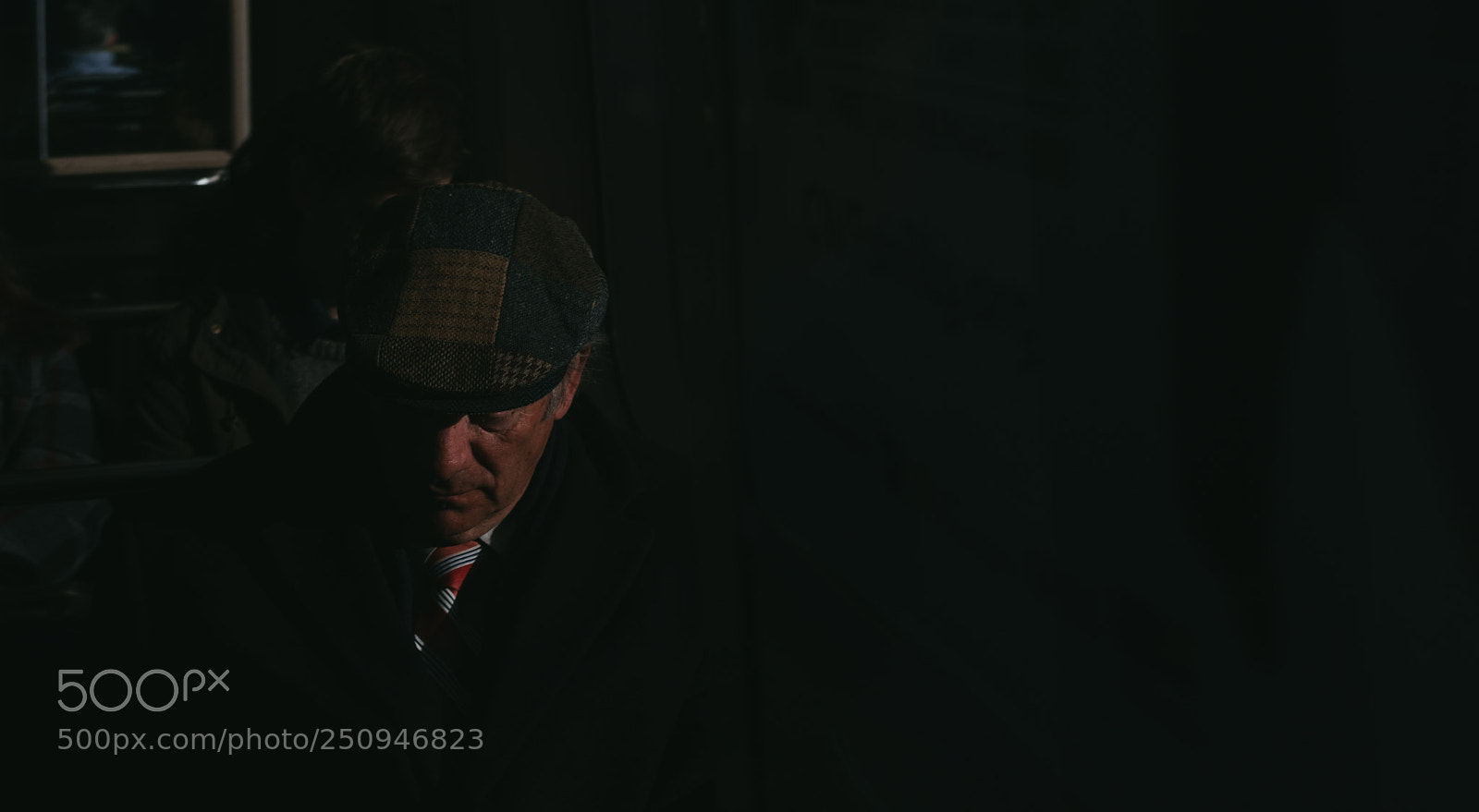 Fujifilm X100F sample photo. Man on a train photography