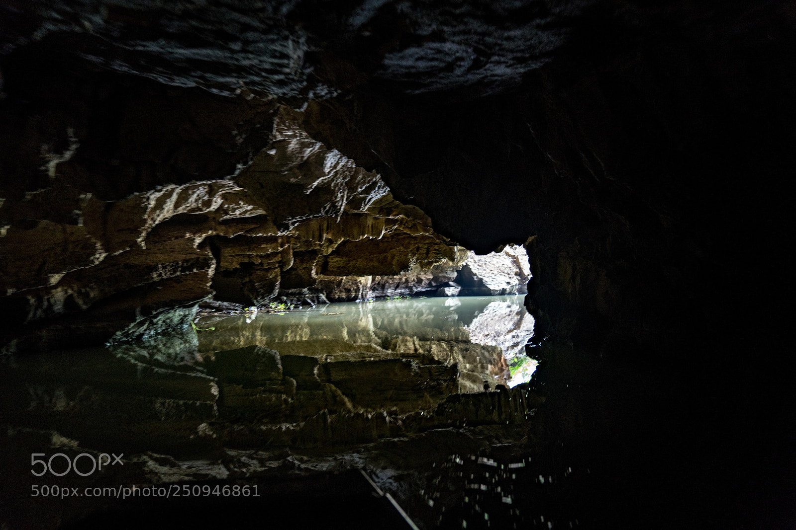 Sony a7R II sample photo. River cave photography