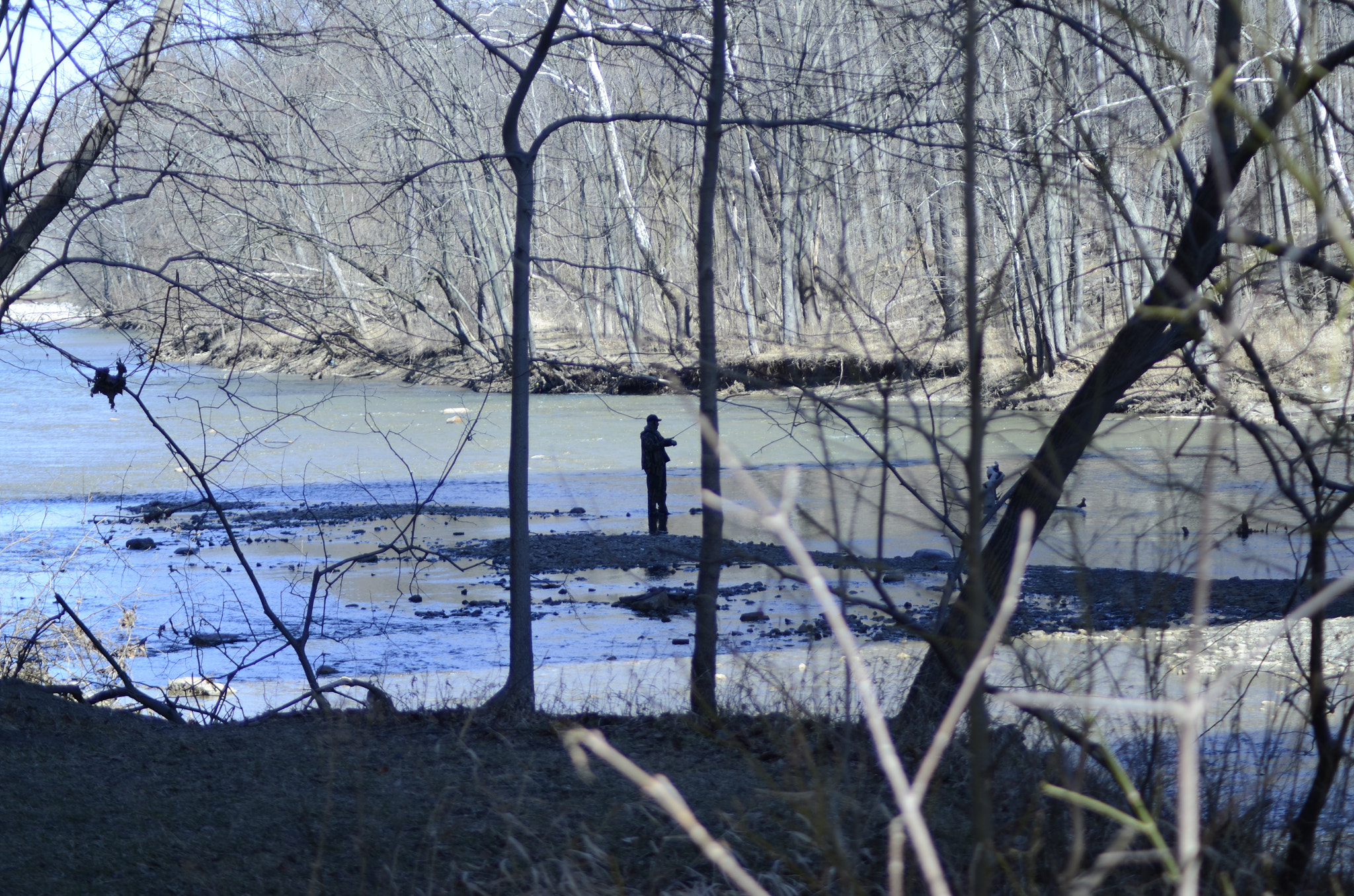 Nikon AF Nikkor 70-300mm F4-5.6G sample photo. Fishing shadows photography