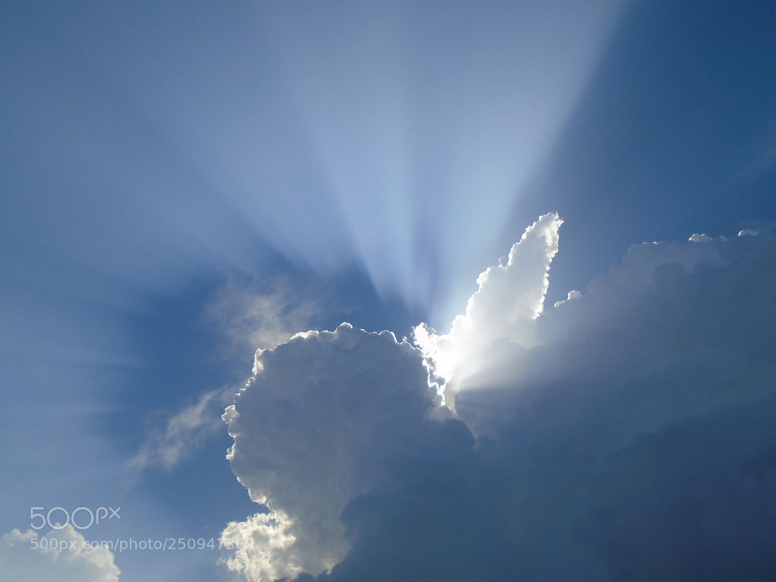 Sony Cyber-shot DSC-W800 sample photo. Cloud light emergence photography