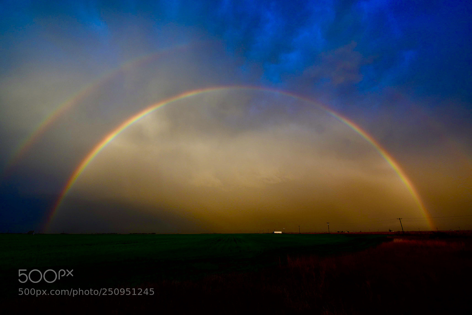 Nikon D850 sample photo. Rainbow at dusk photography