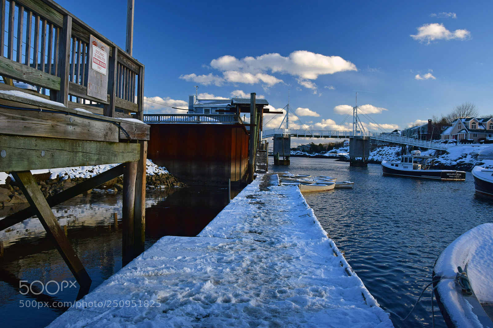 Nikon D5300 sample photo. Snowy dock photography