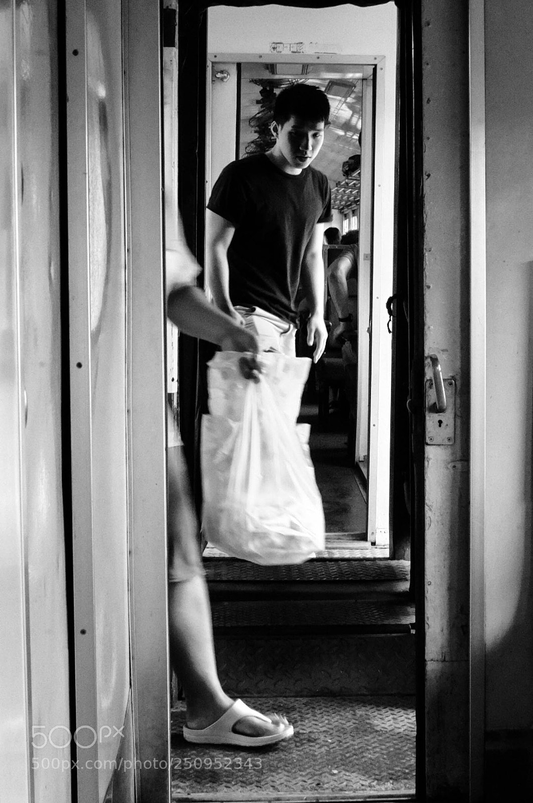 Fujifilm FinePix X100 sample photo. On the train photography