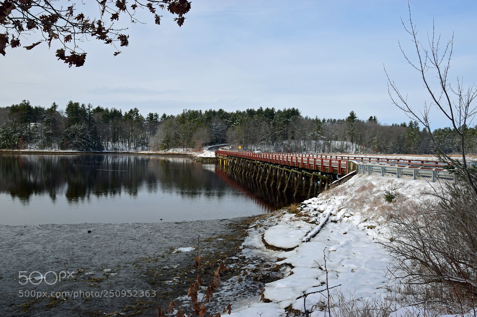 Nikon D5300 sample photo. Blizzard bridge photography