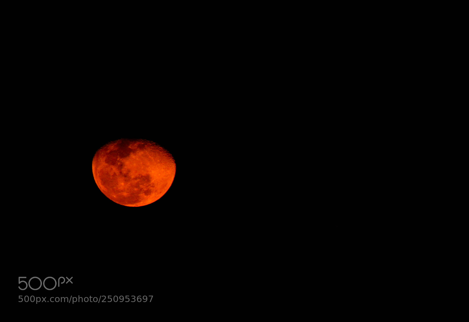 Canon EOS 550D (EOS Rebel T2i / EOS Kiss X4) sample photo. Orange moon photography