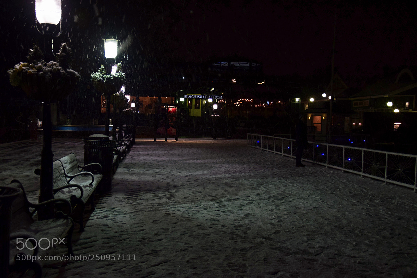 Nikon D5300 sample photo. Snowy dock photography
