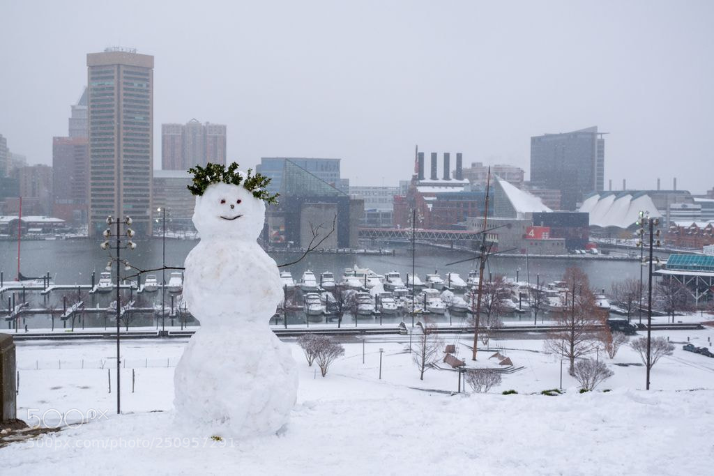 Panasonic Lumix DMC-GX7 sample photo. Snowman on federal hill photography