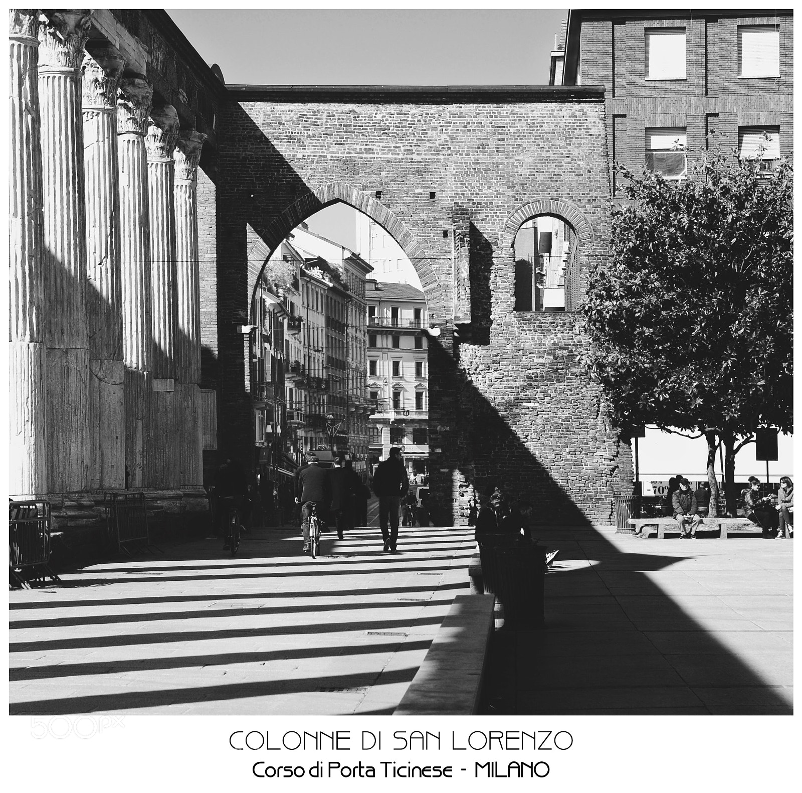 Nikon D3 sample photo. San lorenzo columns photography