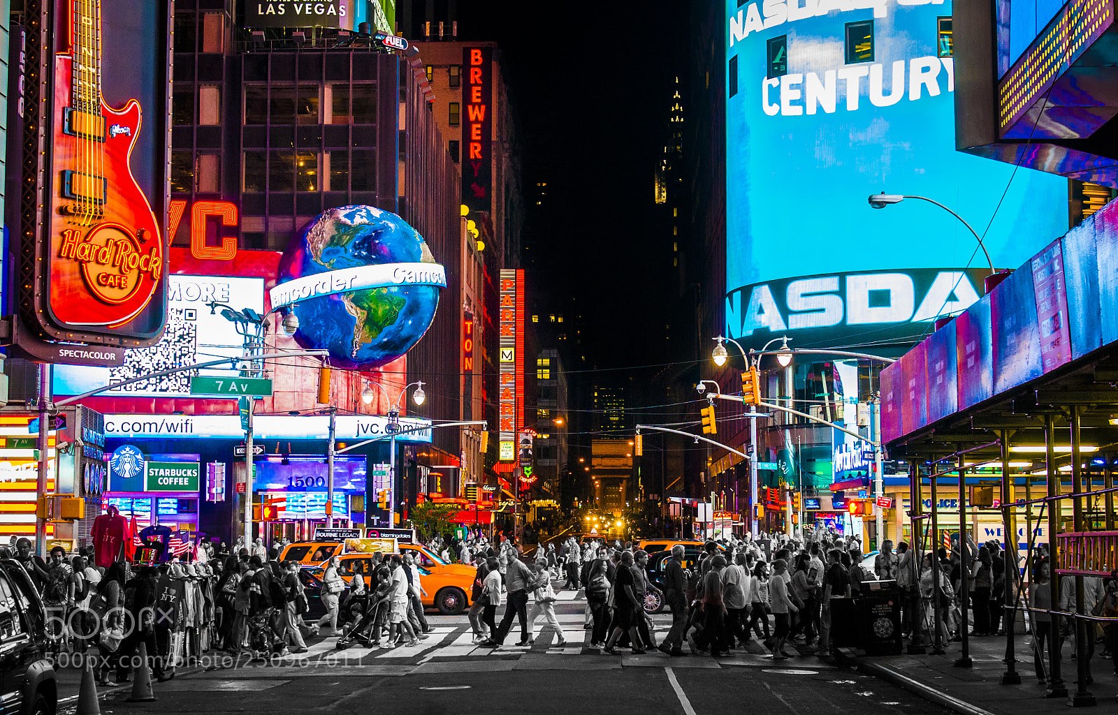 Nikon D90 sample photo. Time square photography
