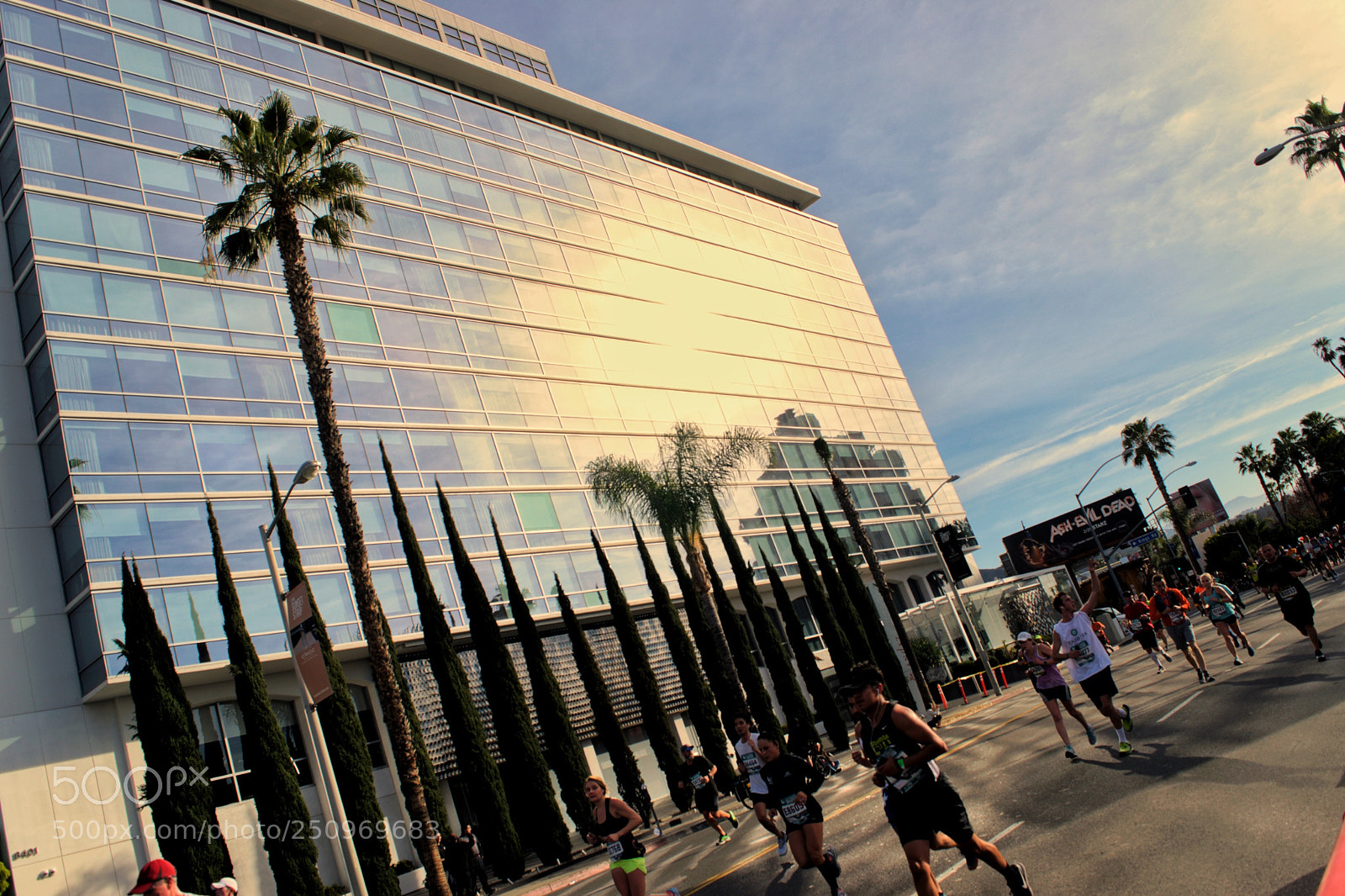 Nikon D3300 sample photo. Reflective runners, l.a. marathon photography