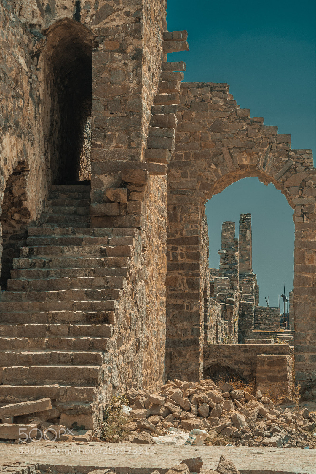 Nikon D5200 sample photo. Golconda fort photography