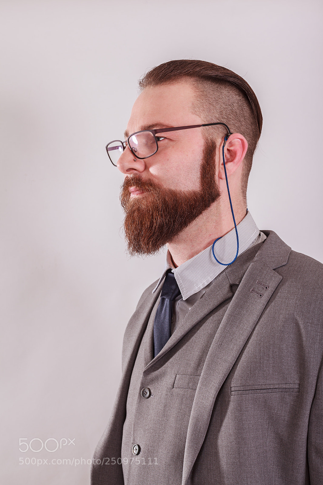 Canon EOS 5D Mark II sample photo. Business man with glasses photography