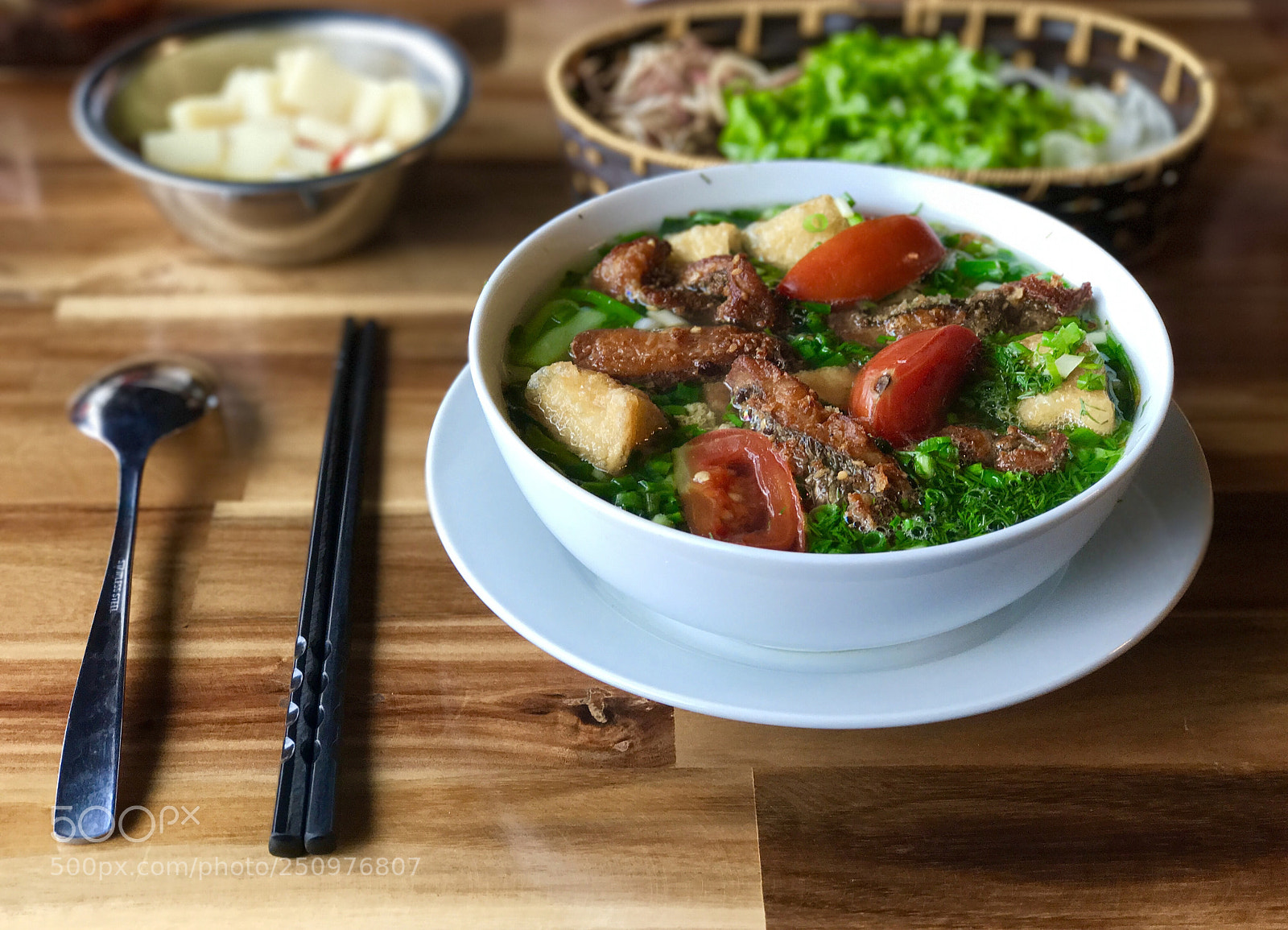 Apple iPhone 7 Plus sample photo. Fried fish noodle soup #1 photography