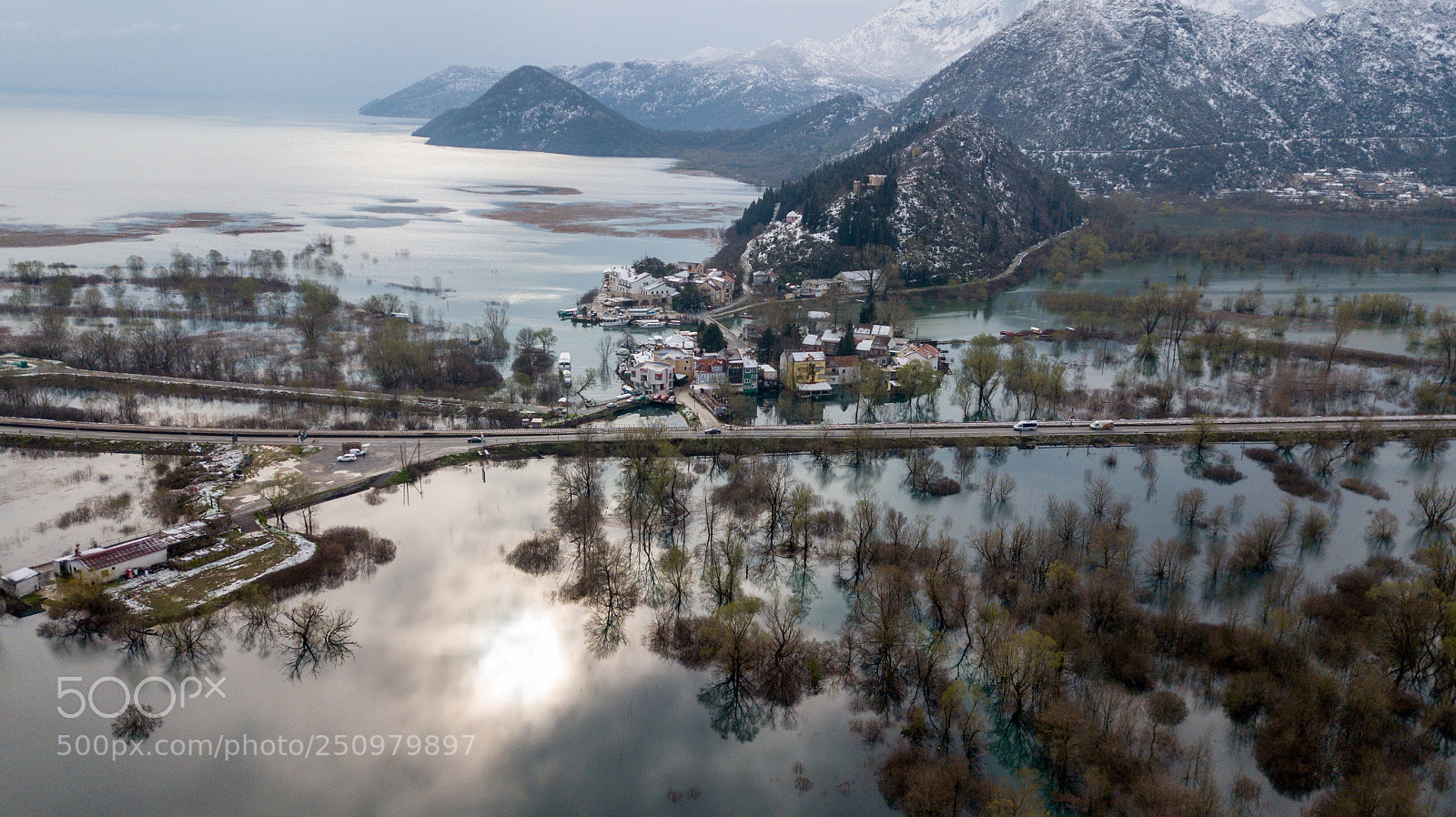 DJI FC220 sample photo. Virpazar and skadar lake photography