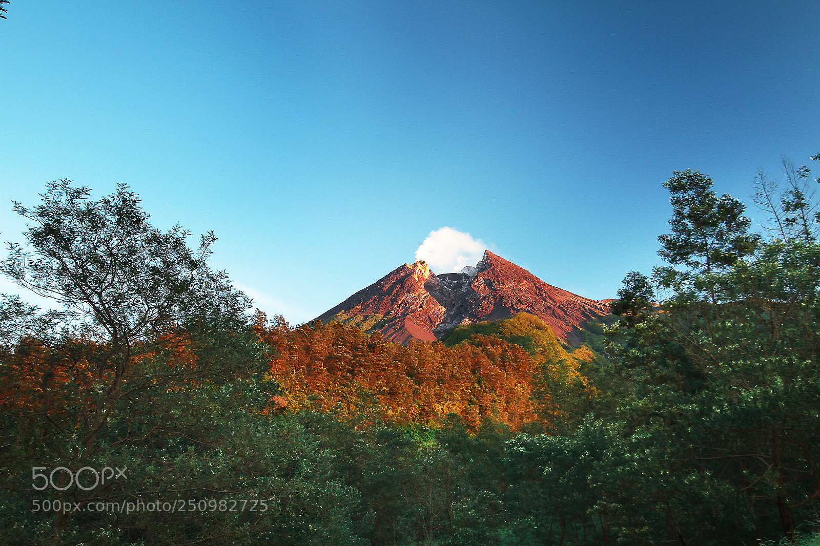 Canon EOS 7D sample photo. Merapi volcano photography