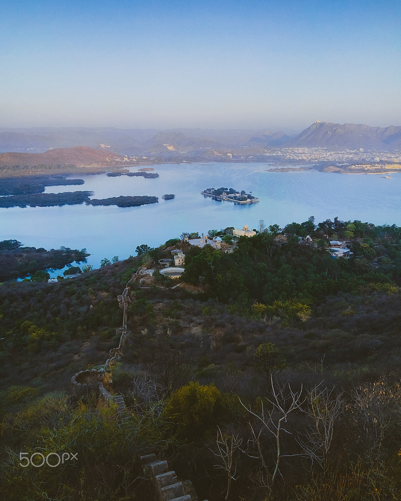 Lenovo VIBE X3 LITE sample photo. View of lake pichola from mountain. photography