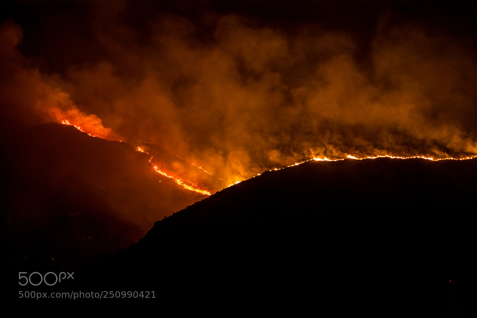 Sony a7R III sample photo. Wildfire photography