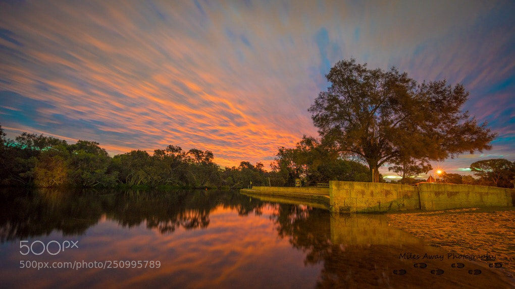 Sony a7R sample photo. River sun photography