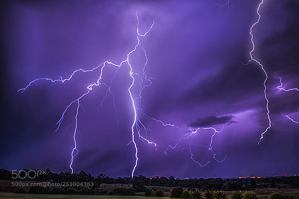 Nikon D850 sample photo. Lightning storm photography