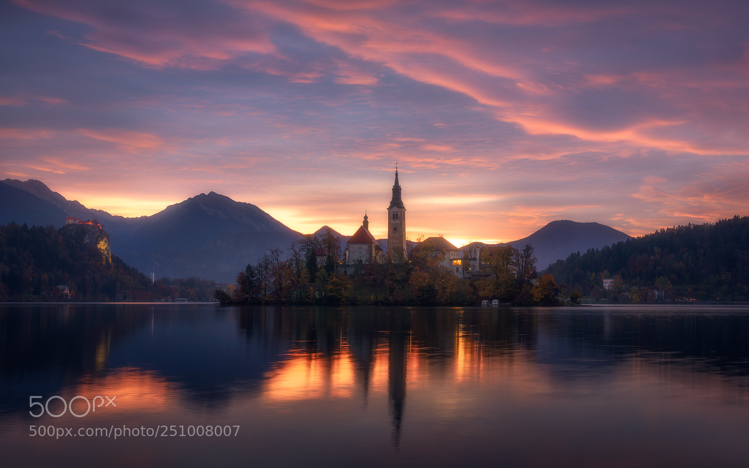 Nikon D810 sample photo. Burning morning in slovenia photography