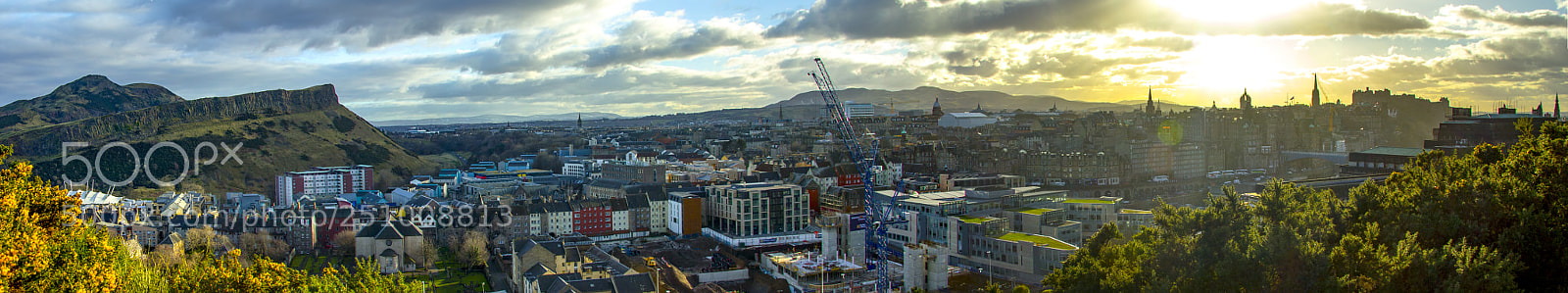 Canon EOS 550D (EOS Rebel T2i / EOS Kiss X4) sample photo. Edinburgh panorama photography