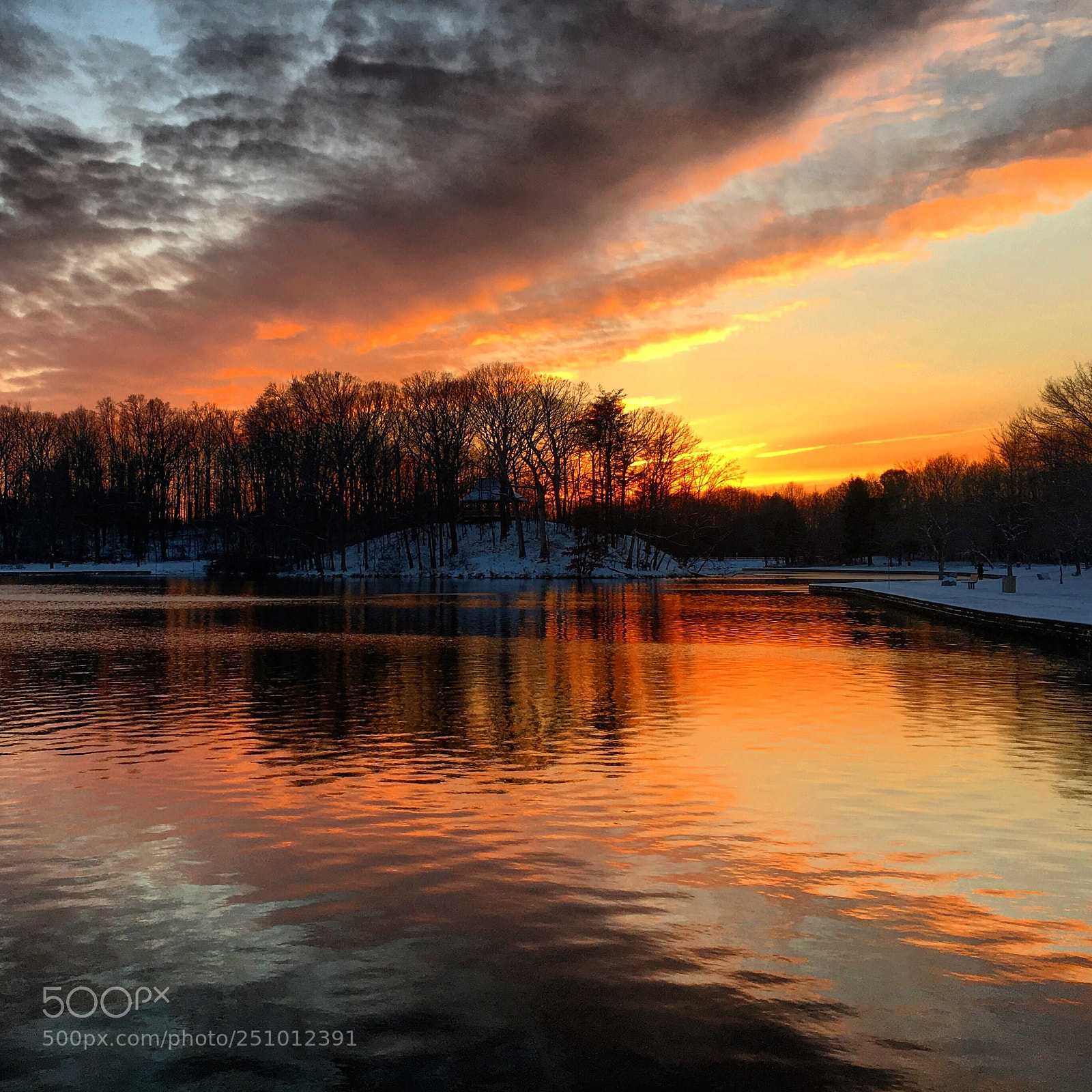 Apple iPhone 6s sample photo. Sunset on allen pond photography