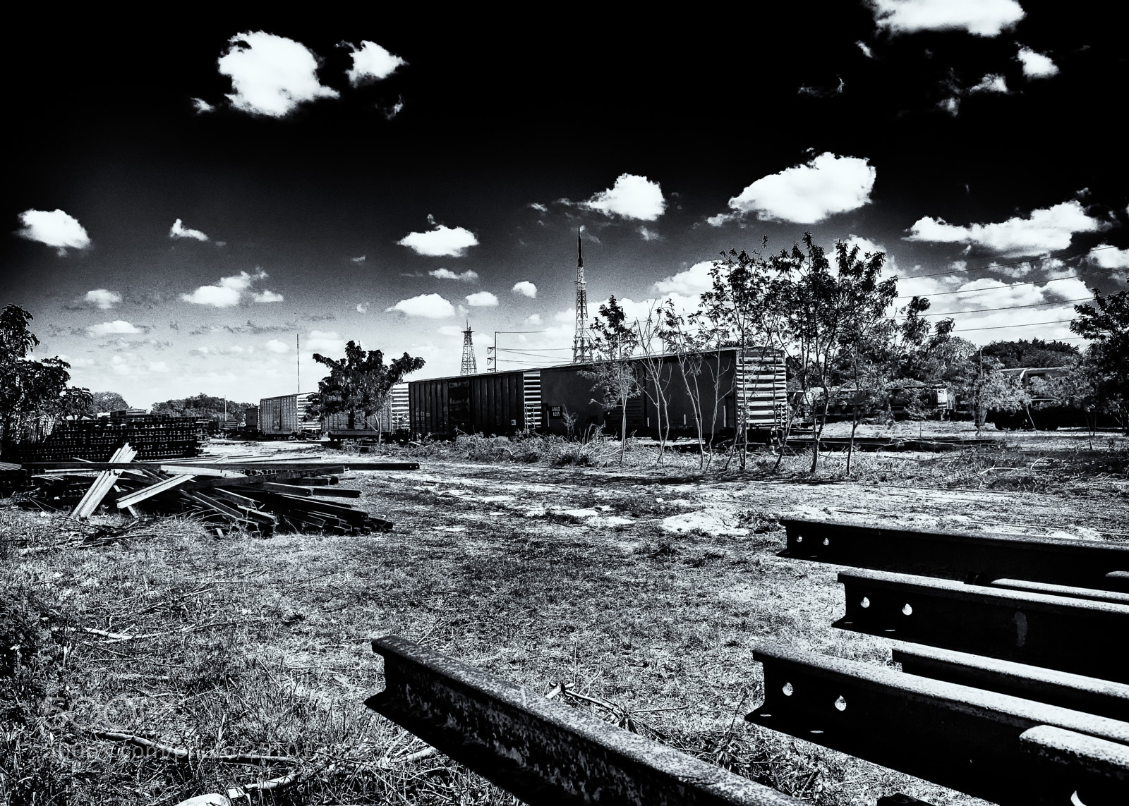 Ricoh GR sample photo. In the rail yard photography