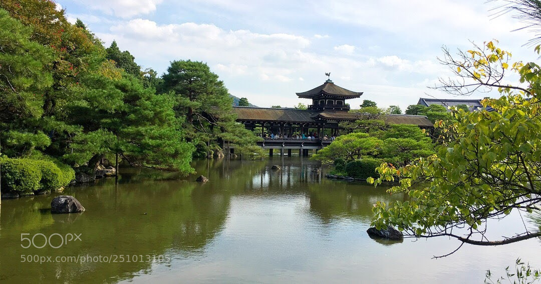 Apple iPhone 6s sample photo. Heian shrine garden photography