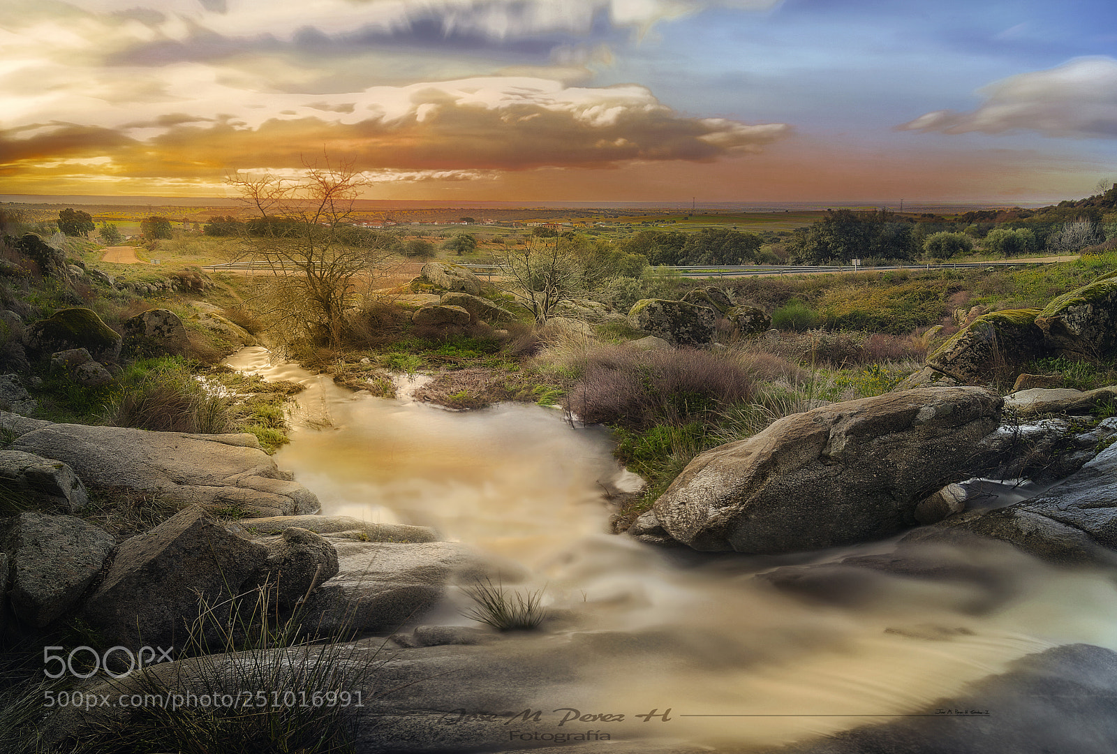Nikon D3300 sample photo. River sunset arroyo chico photography