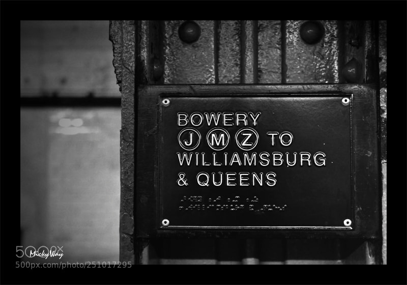 Nikon D90 sample photo. Bowery metro photography