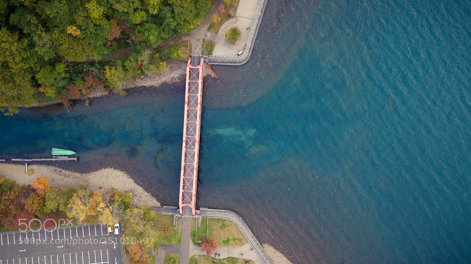 DJI FC220 sample photo. 支芴湖鸟瞰 photography