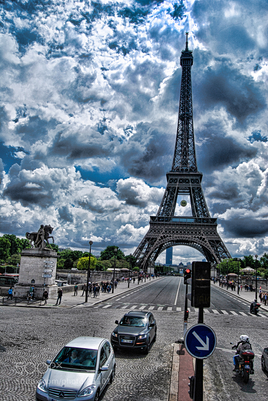 Nikon D60 sample photo. Stormy clouds in paris photography