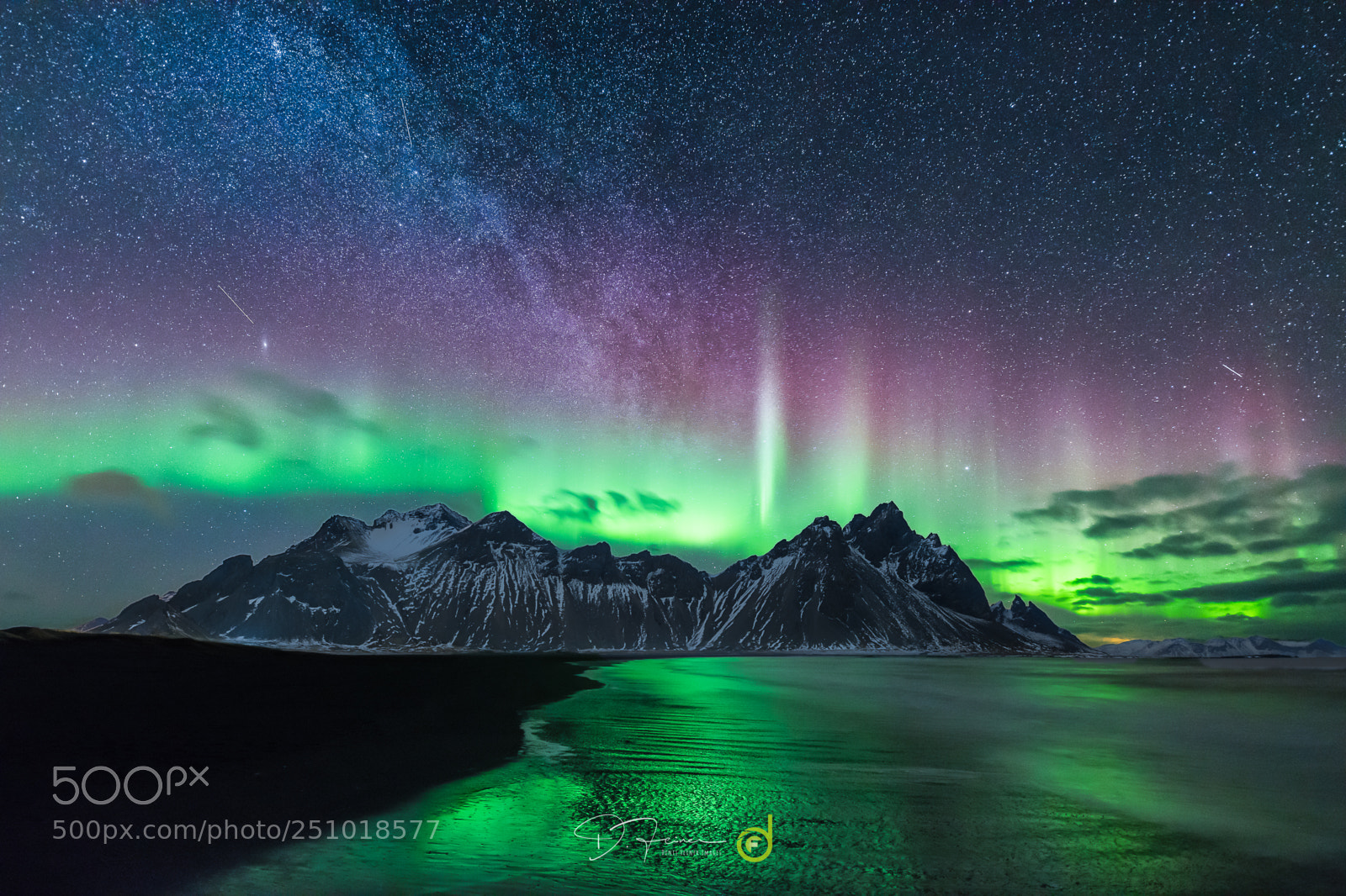 Nikon D850 sample photo. Amazing night at stokksnes photography
