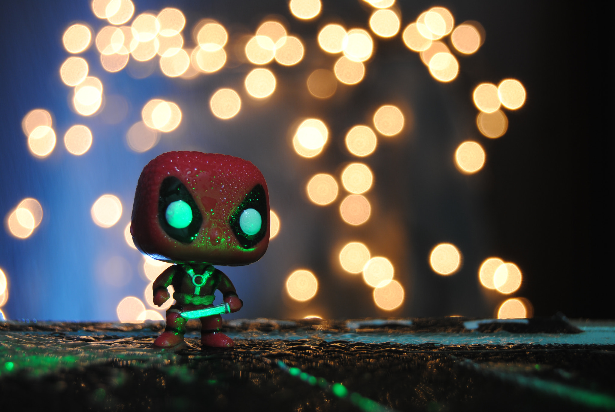 Nikon D3000 sample photo. Mini deadpool photography