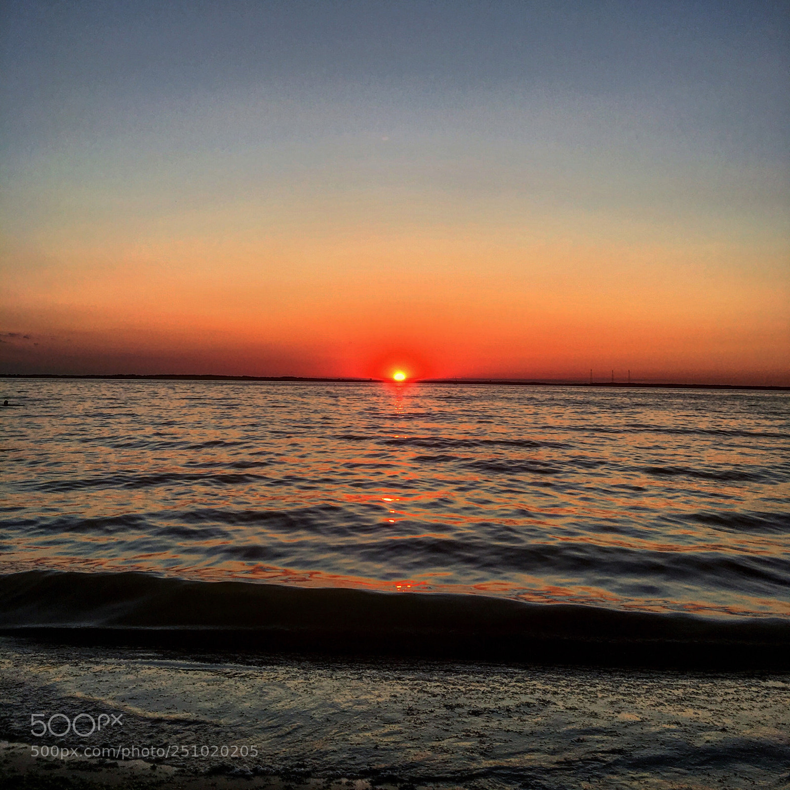 Apple iPhone 6s sample photo. Sunset on the chesapeake photography
