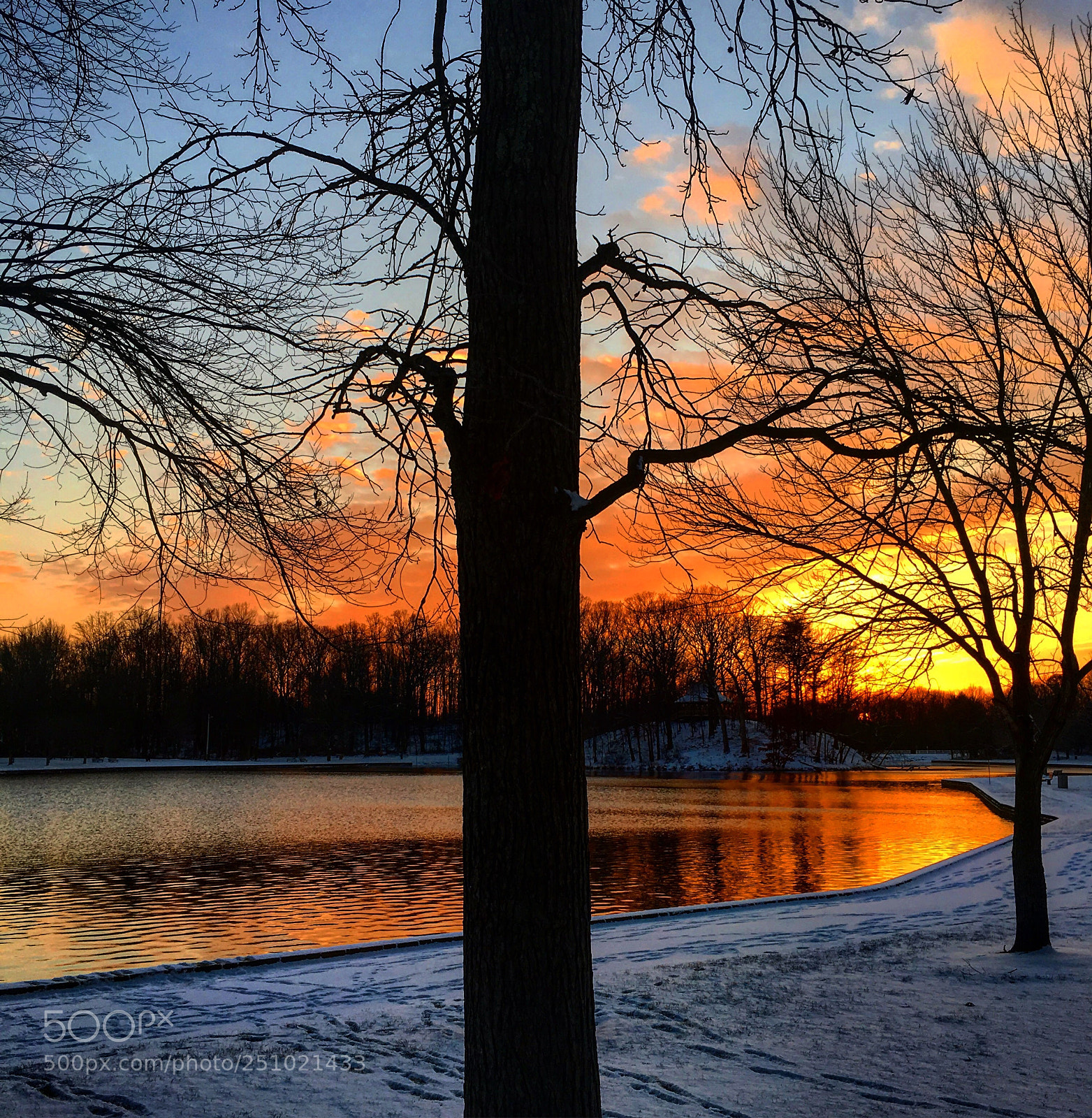 Apple iPhone 6s sample photo. Sunset on allen pond photography