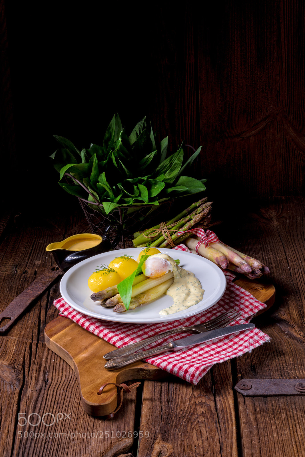 Nikon D810 sample photo. Asparagus with egg and photography