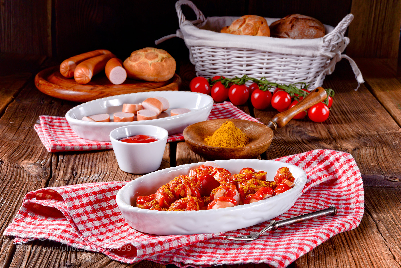 Nikon D810 sample photo. Sausage in curry sauce photography