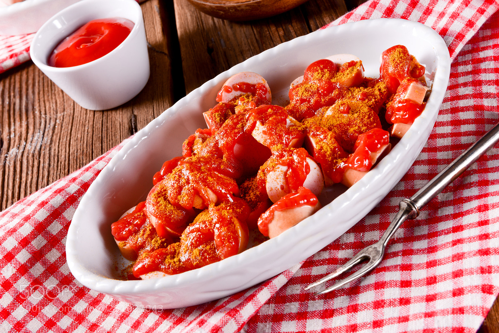 Nikon D810 sample photo. Sausage in curry sauce photography
