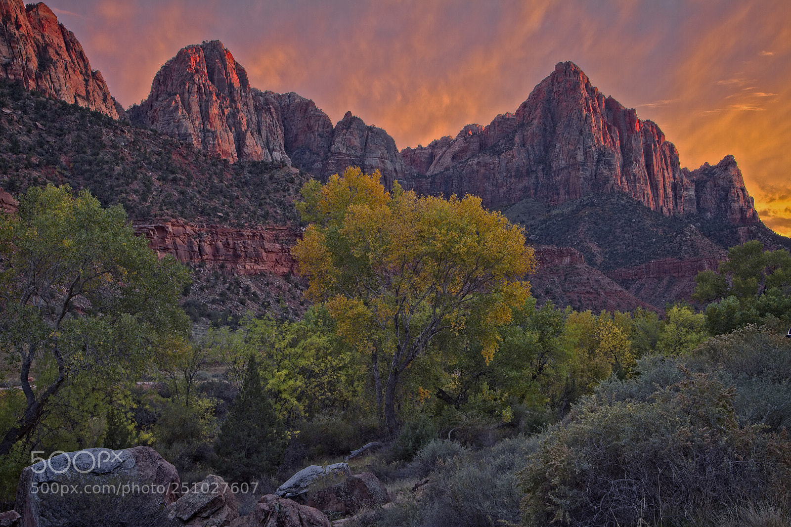 Canon EOS 7D sample photo. Sunset in zion np photography