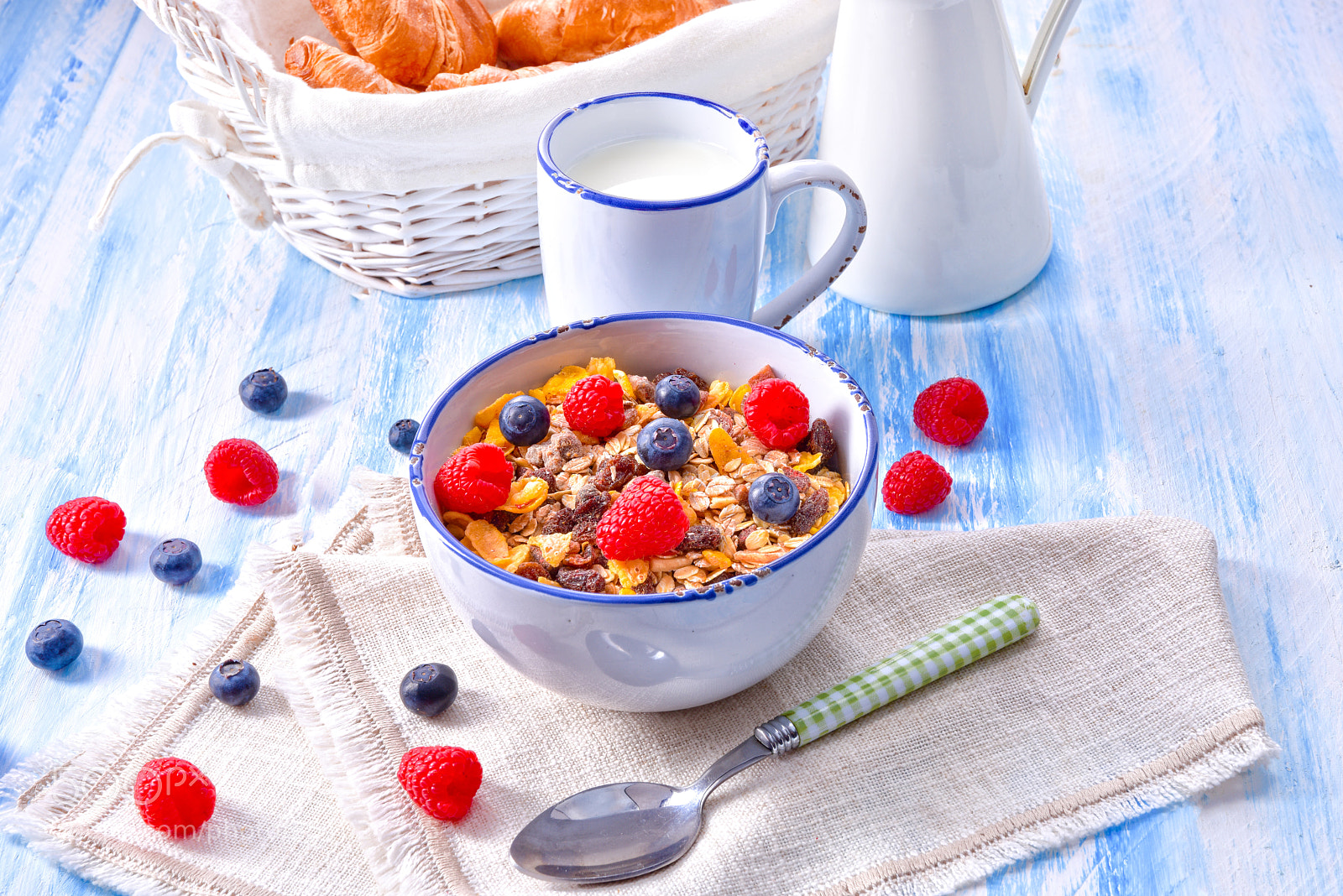 Nikon D810 sample photo. Muesli breakfast menu with photography