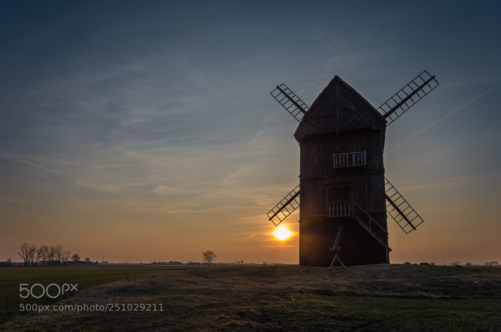Pentax K-50 sample photo. The old windmill photography