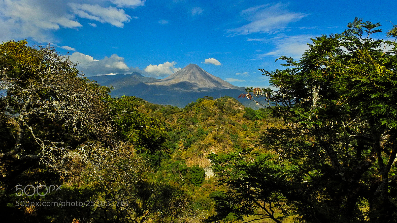Nikon Coolpix P900 sample photo. El colima volcano, panoramic photography